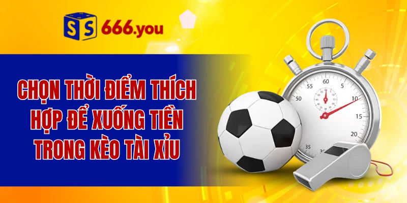 Chọn thời điểm thích hợp để xuống tiền trong kèo tài xỉu
